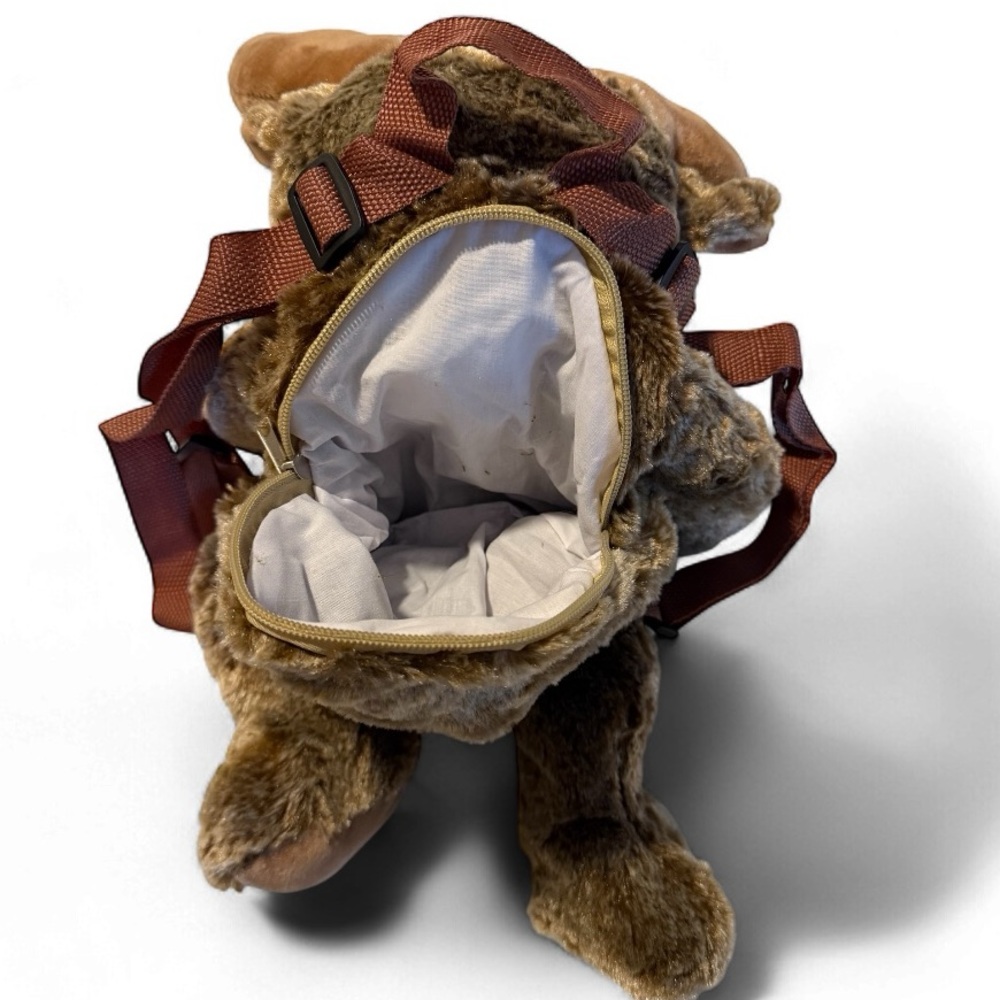 NWT! Soft Plush Moose Backpack – 22” - Picture 3 of 3